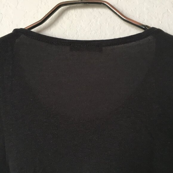 Zara Studded Cropped T Shirt Womens L Round Neck ROCKER Studded Embellishment - Picture 8 of 14